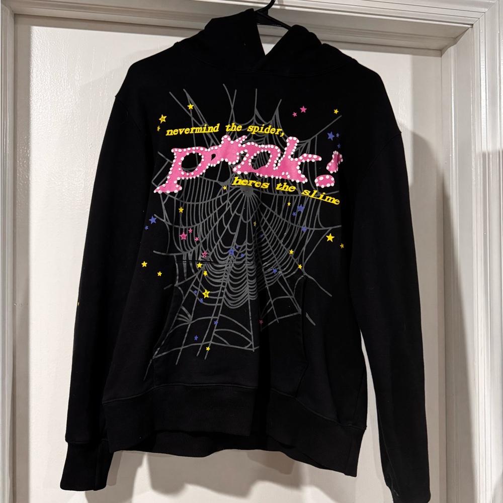 Sp5der Pink hoodie